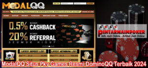 ModalQQ Situs Pkv Games Resmi DominoQQ Terbaik 2024